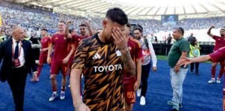 Lorenzo Pellegrini commosso dopo il derby