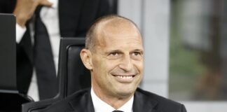 Max Allegri sorridente a San Siro