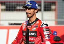 Pecco Bagnaia nel GP di Motegi in Giappone