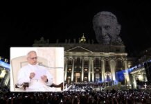 Show di droni in Vaticano
