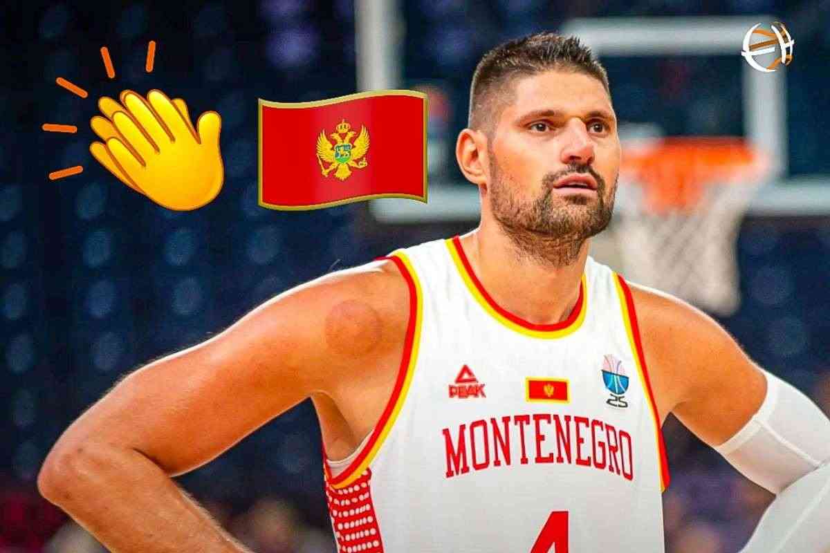 Nikola Vucevic in un frame con la sua nazionale