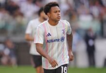 Weston McKennie in divisa d'allenamento