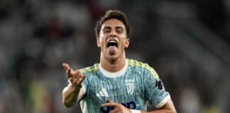 Kenan Yildiz esulta dopo un gol