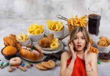 alimenti vari, donna sconvolta