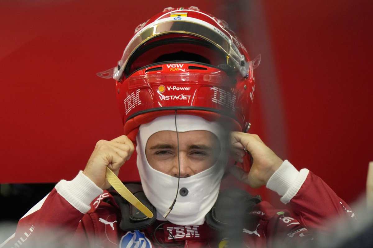 Leclerc in ferrari