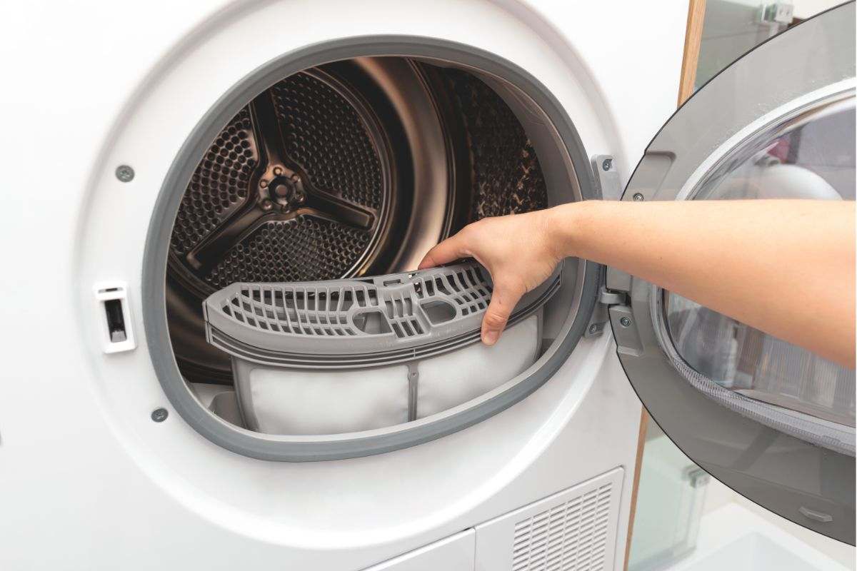 pulizia del filtro dell'asciugatrice