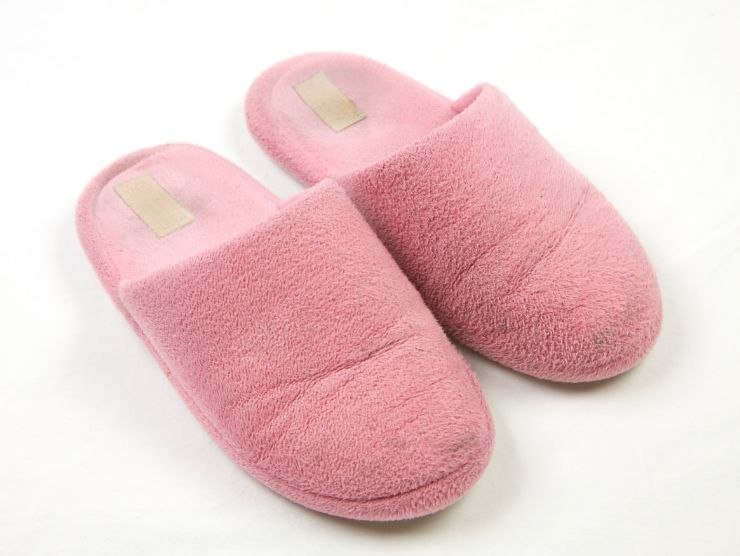 soffici pantofole rosa