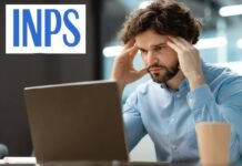 uomo triste al pc logo inps