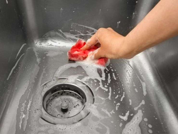 pulizia del lavello