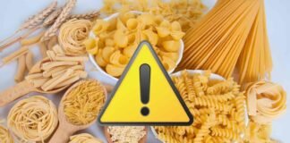 diversi formati di pasta, segnale allarme