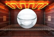 forno con serpentina accesa e ciotola