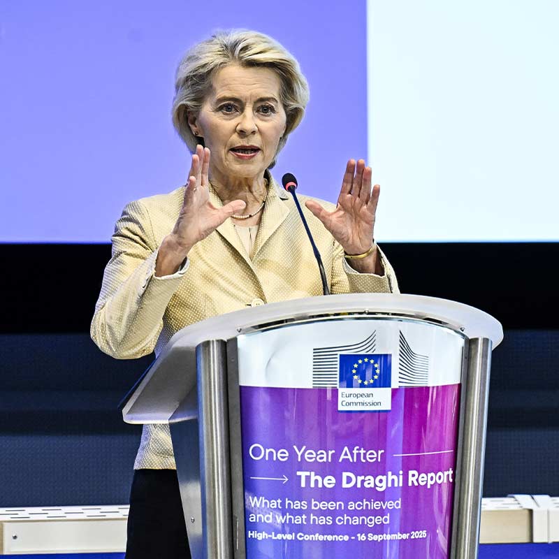La presidente della Commissione europea, Ursula von der Leyen