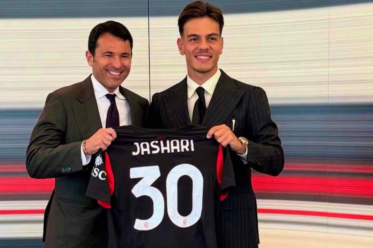 Ardon Jashari alla presentazione a Milanello