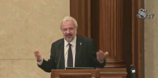 Claudio Borghi in Senato - Sala Capitolare di Palazzo Minerva