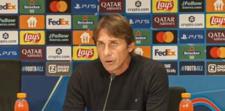 Conferenza stampa di Antonio Conte dopo PSV Napoli