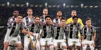 La formazione della Juventus contro il Milan