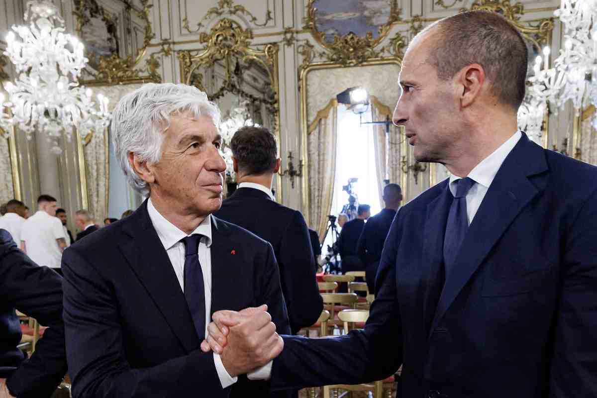 Gasperini e Allegri si salutano al Quirinale