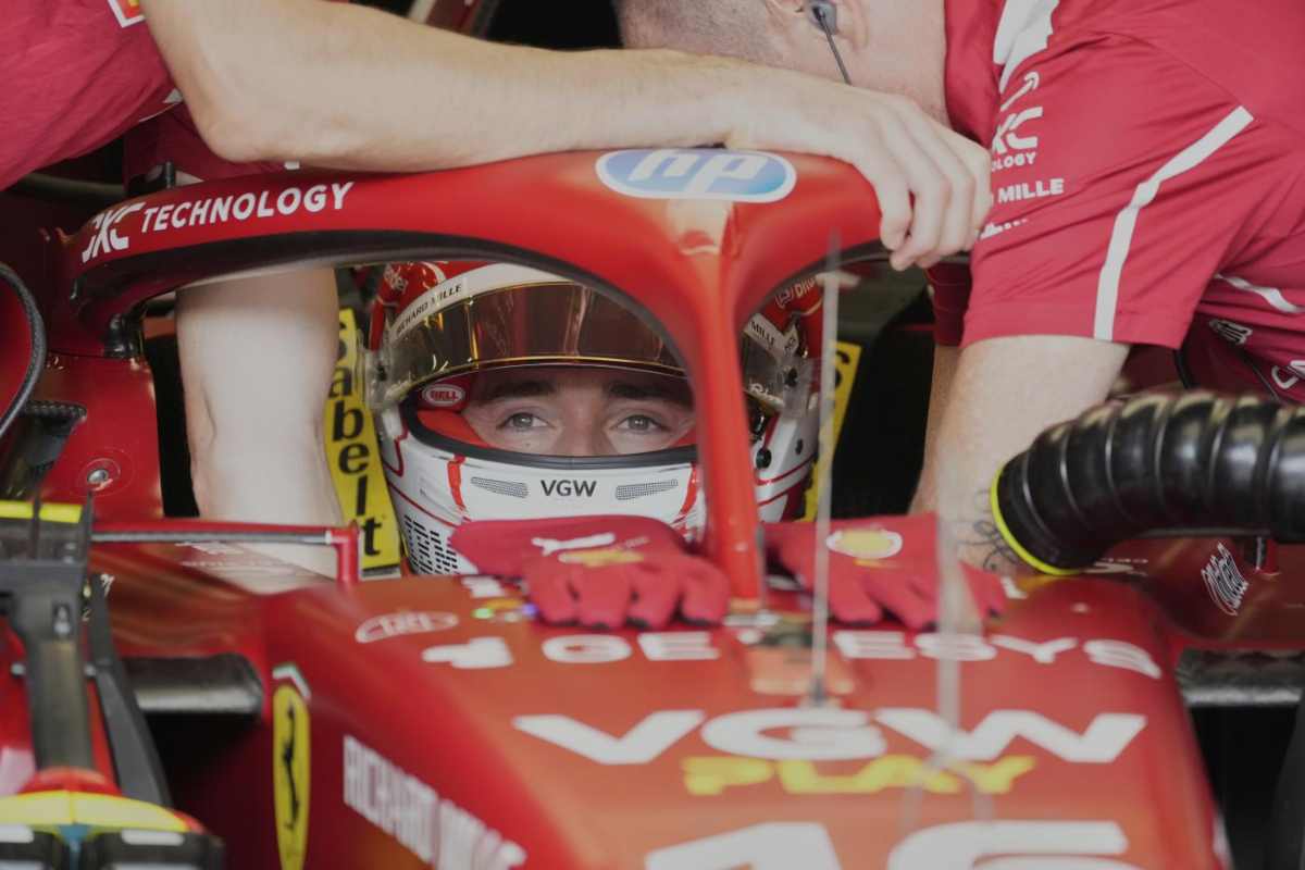 Leclerc in Ferrari