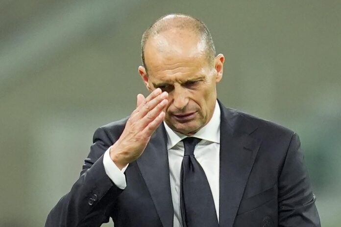 Massimiliano Allegri contrariato