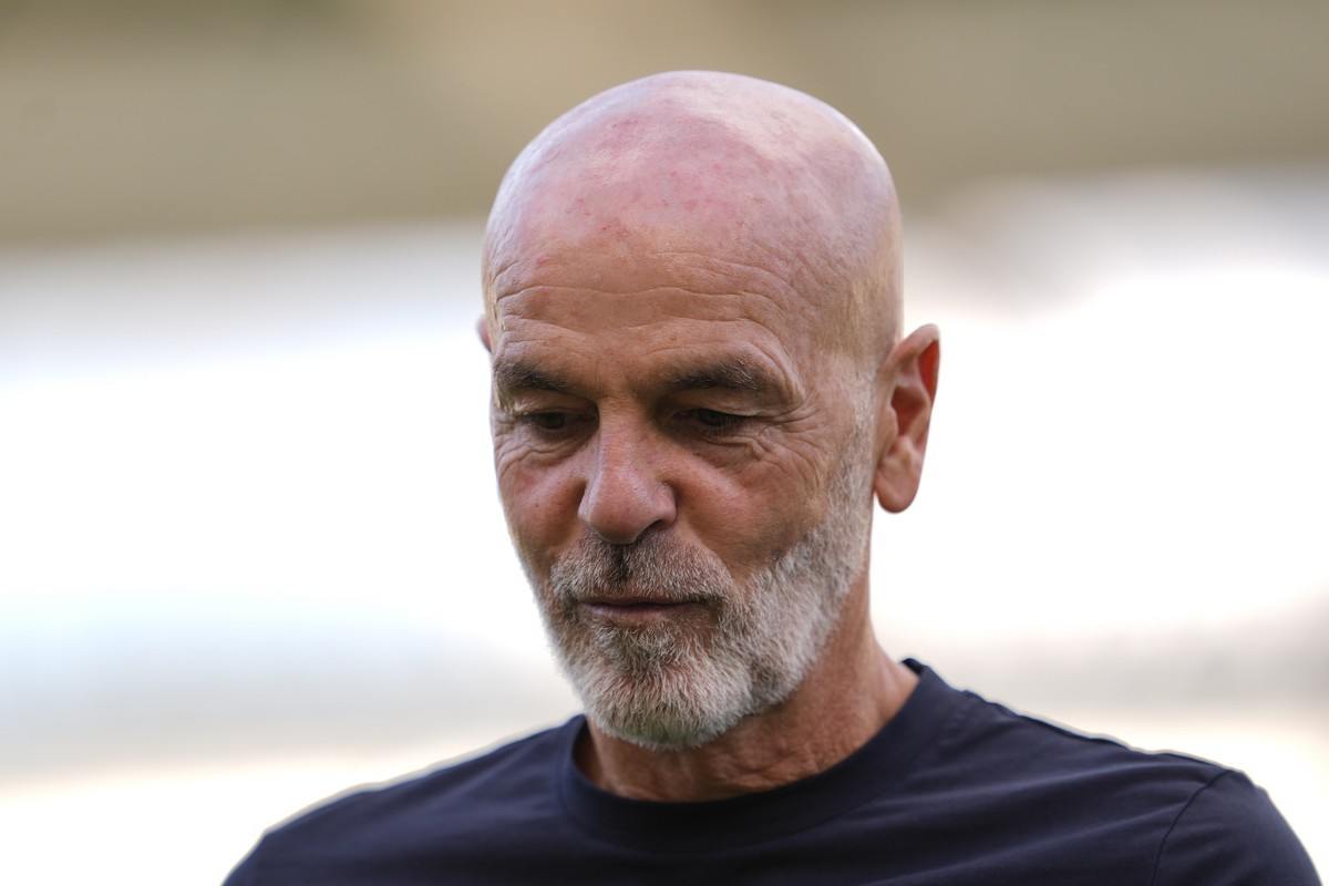 Stefano Pioli corrucciato