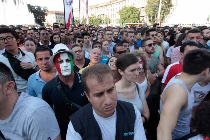 Tifosi italiani tristi