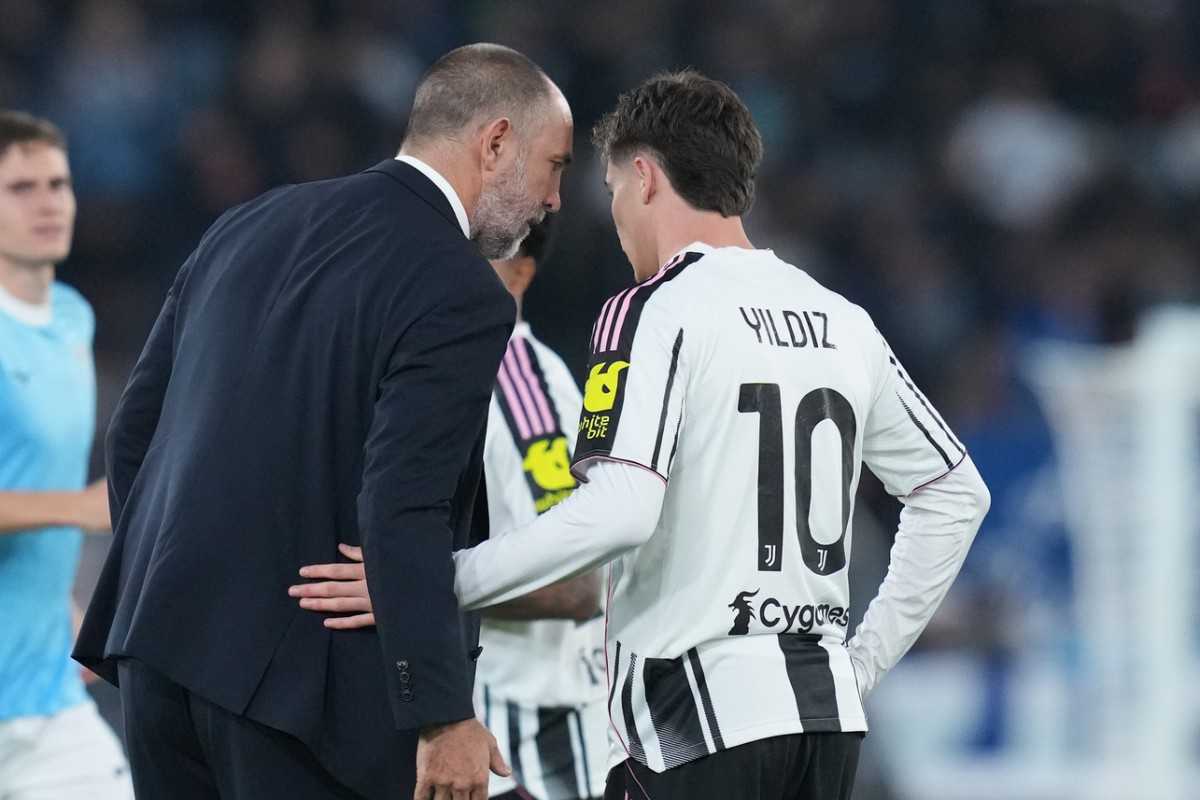 Yildiz e Tudor durante Lazio-Juve
