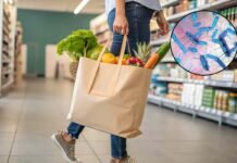 sacchetto della spesa e salmonella