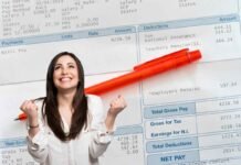 busta paga, donna felice