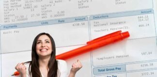 busta paga, donna felice