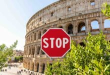 roma e segnale stop