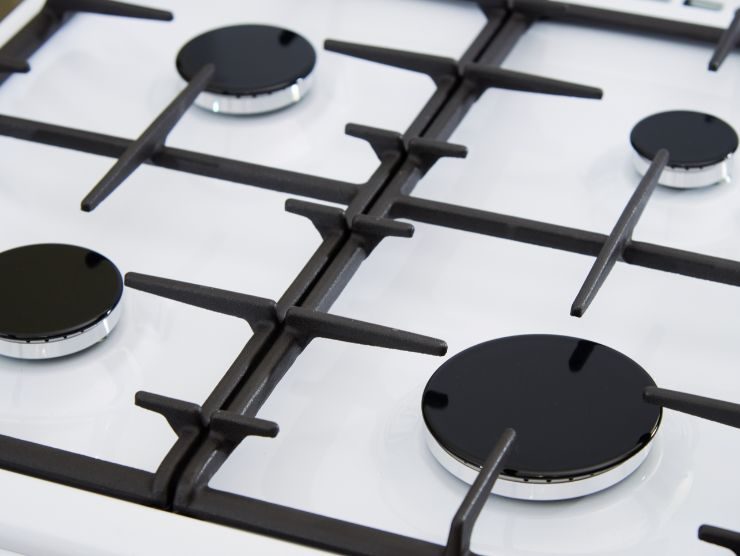 piano cottura pulito