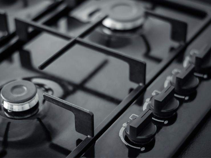 piano cottura pulito