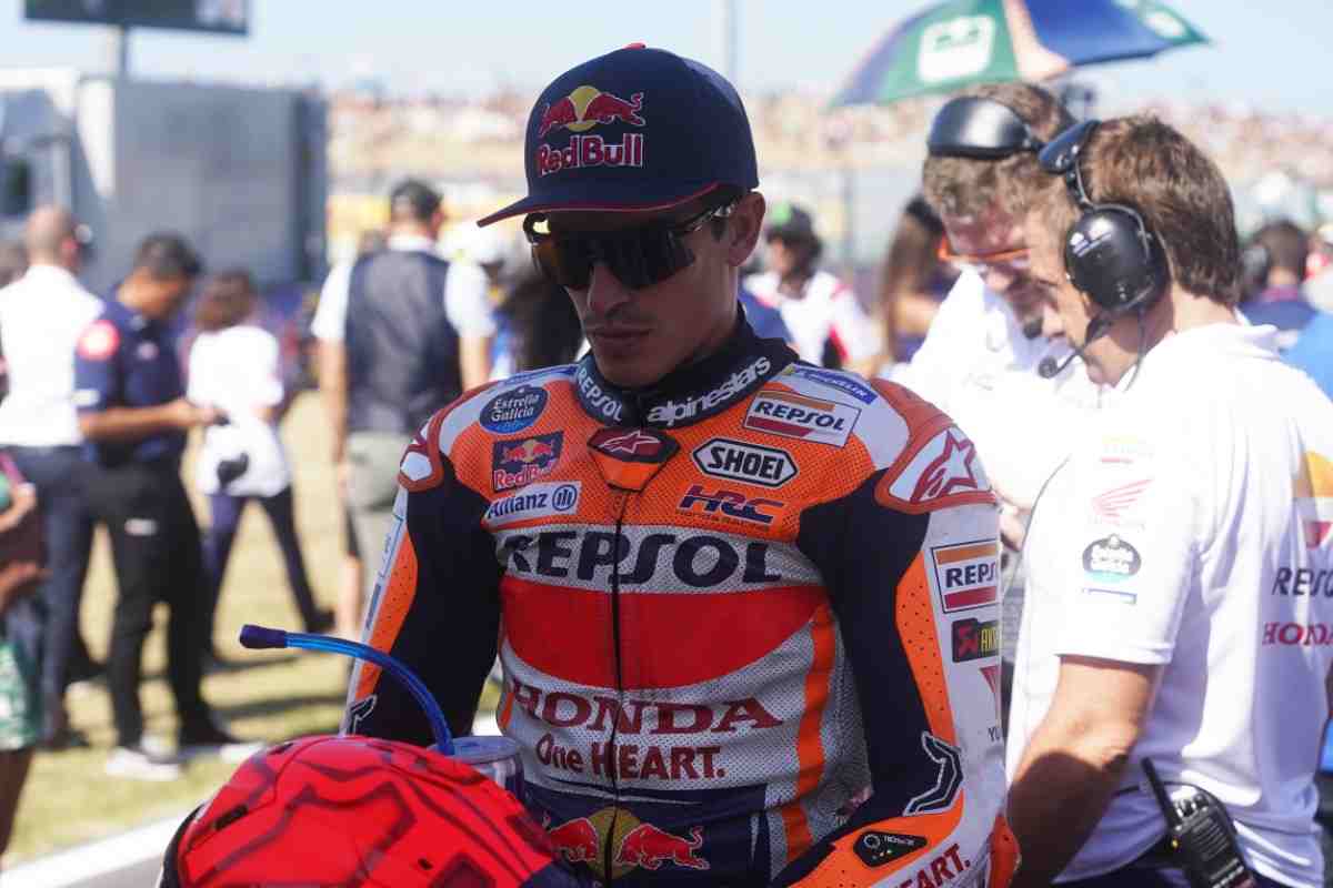 Marc Marquez in sella alla Honda