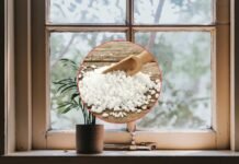 finestra e in primo piano una ciotola con del sale