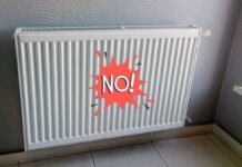 termosifone e scritta no