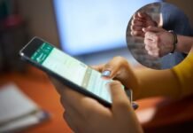 chat di whatsapp, manette