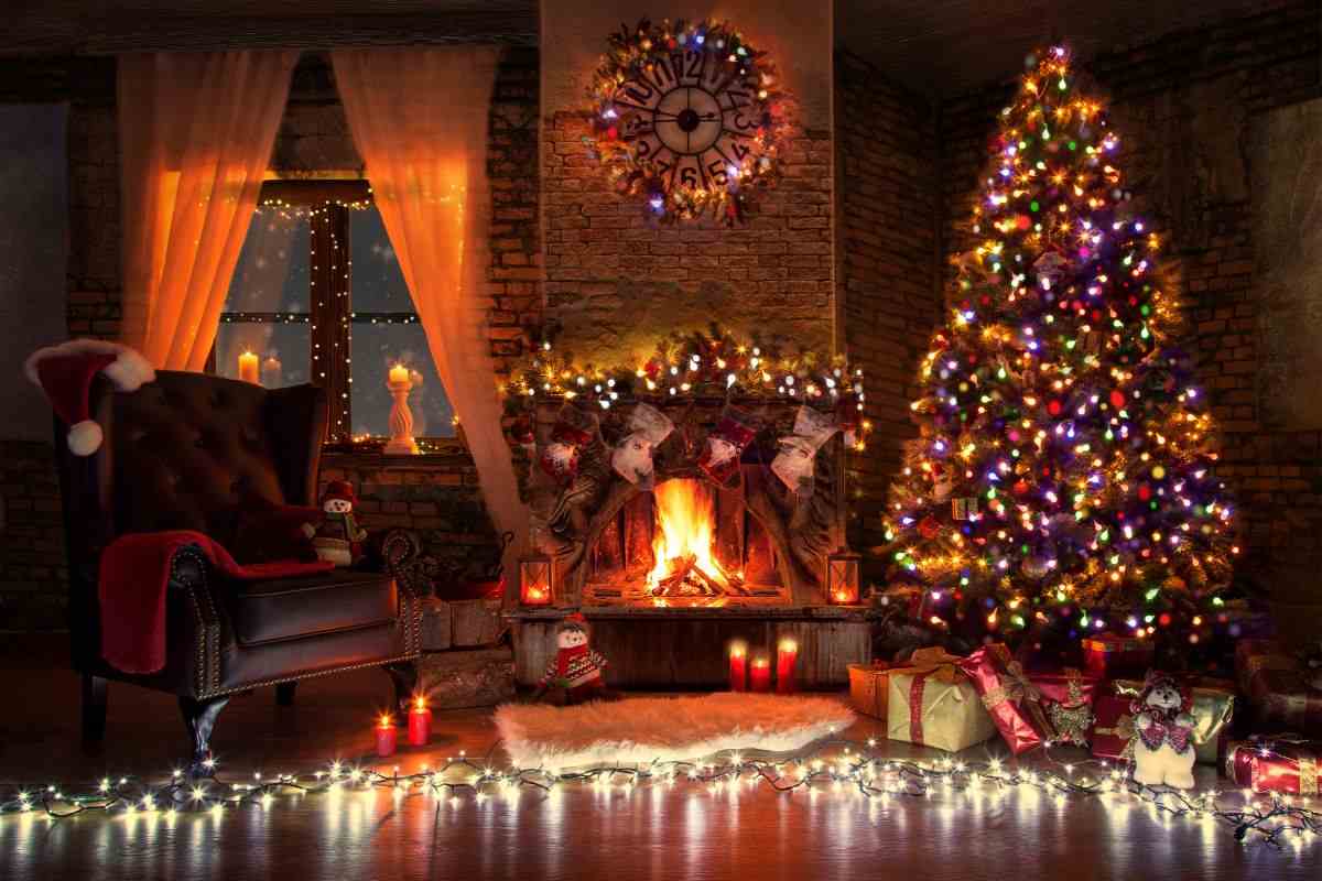 casa addobbata per natale