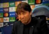 Antonio Conte contrariato in conferenza stampa