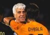 Dybala e Gasperini si abbracciano