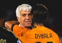 Verona – Roma, Ferrajolo “A botta calda”: “Dobbiamo fare una statua a Dybala” Dybala e Gasperini si abbracciano