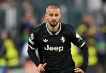 Edon Zhegrova in azione in maglia Juve