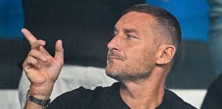 Francesco Totti allo stadio