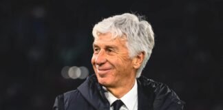 Gian Piero Gasperini raggiante