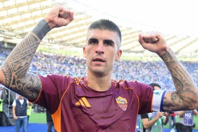 Gasperini spiazza tutti: decisione a sorpresa su Mancini Gianluca Mancini esulta sotto la Curva Sud