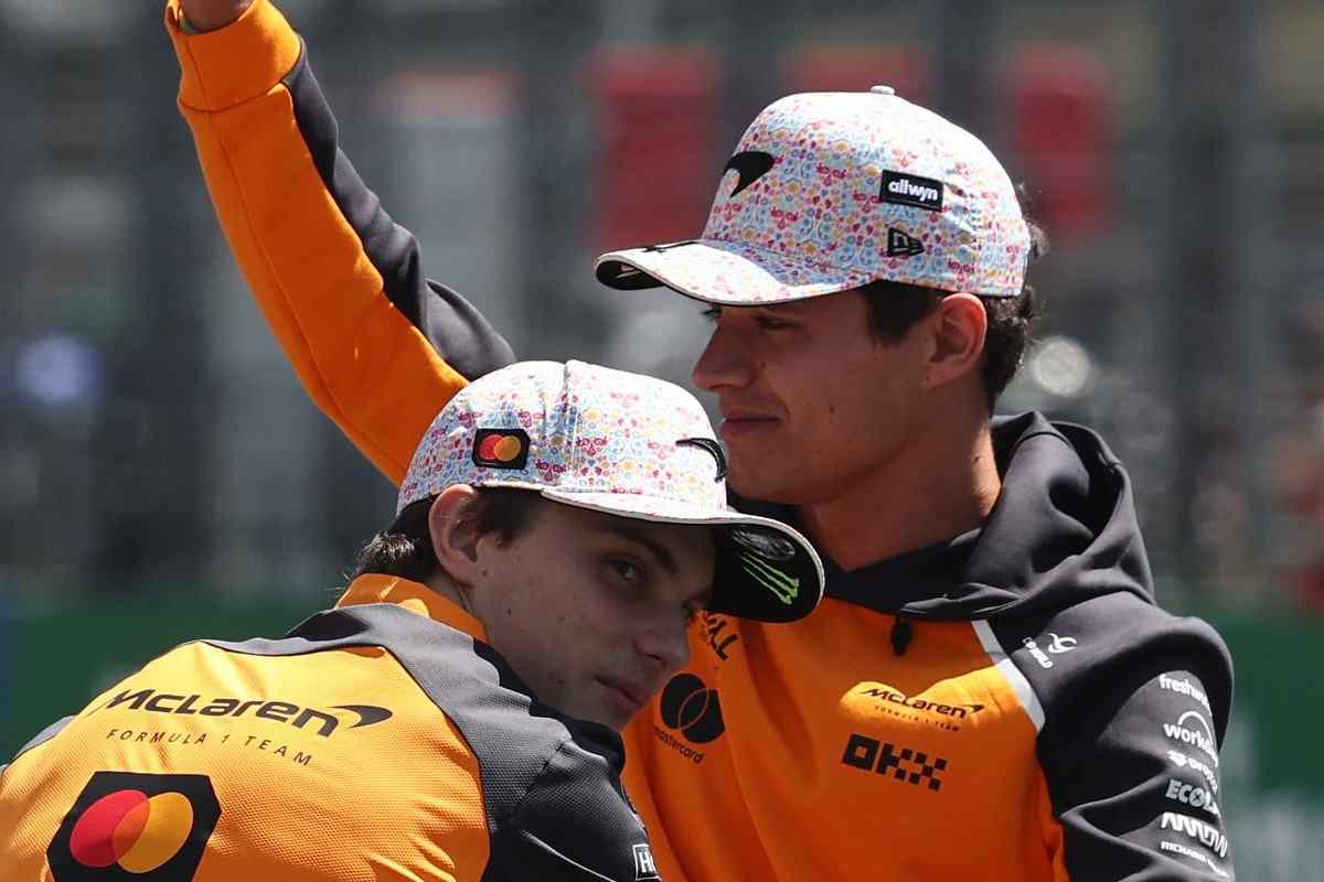 Lando Norris con Oscar Piastri