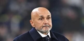 Luciano Spalletti contrariato
