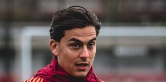 Paulo Dybala prima di una partita