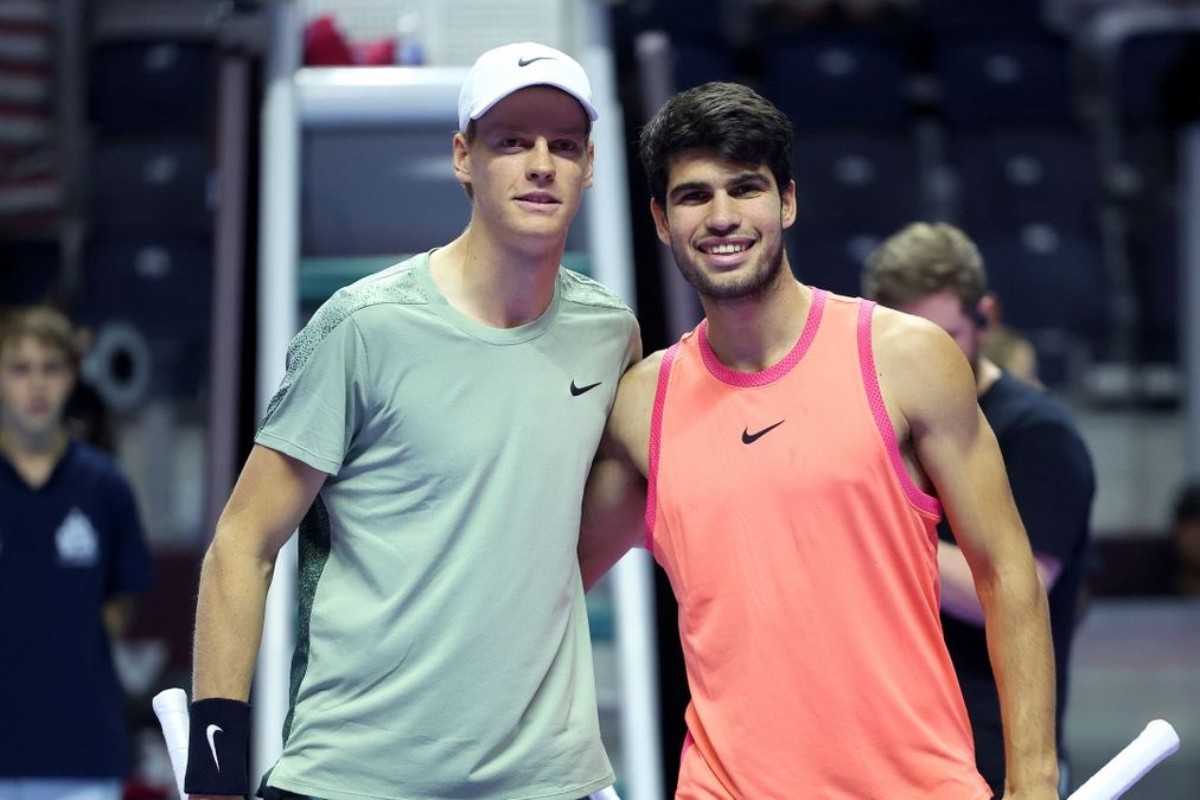 Sinner e Alcaraz posano assieme