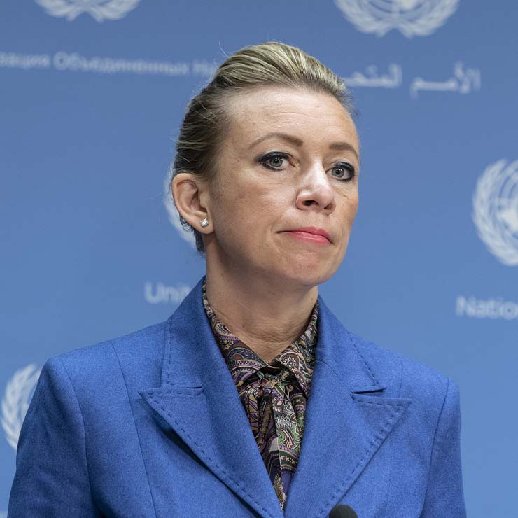 Maria Vladimirovna Zakharova, portavoce del Ministero degli Affari Esteri della Federazione Russa. Il commento dopo il crollo parziale della Torre dei Conti a Roma