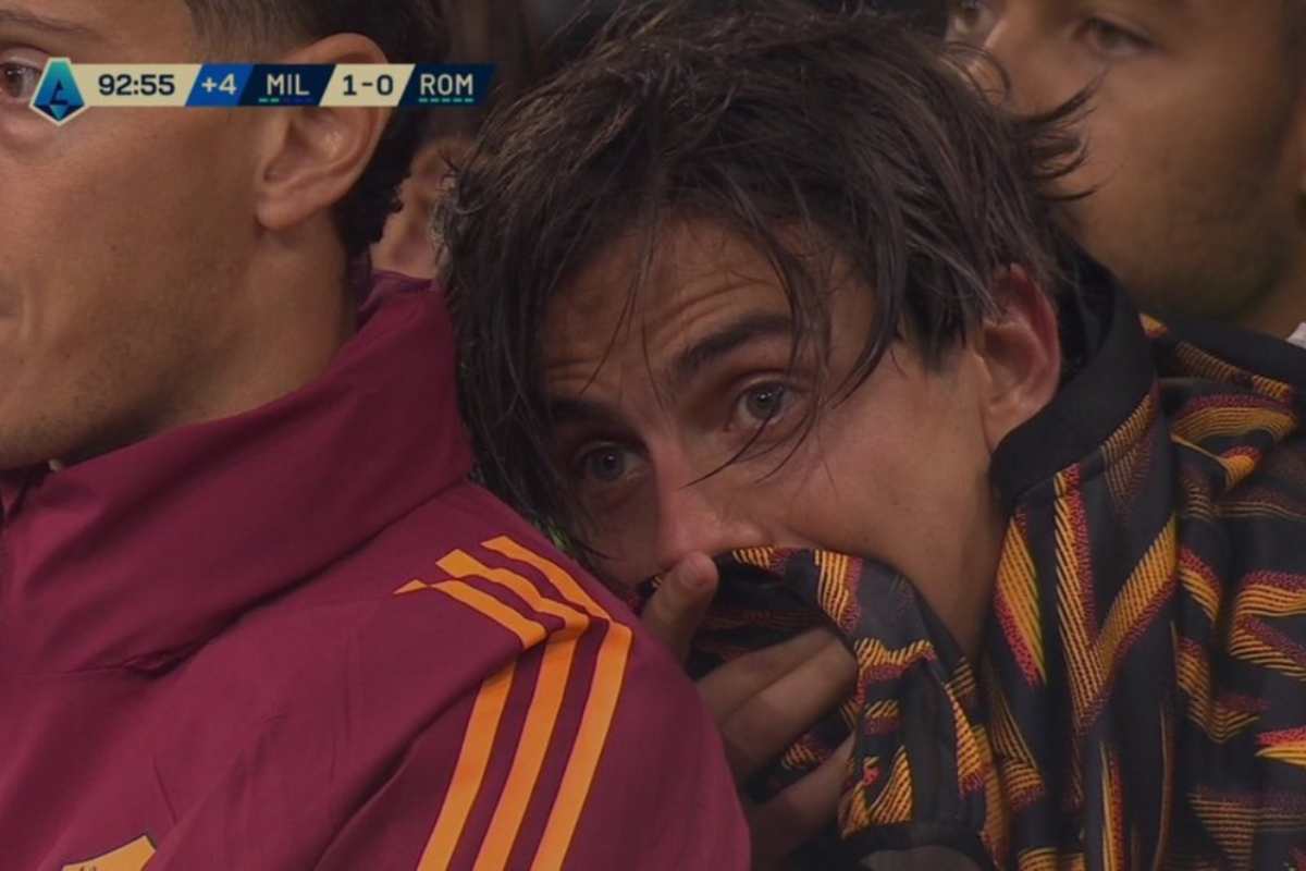 Dybala in lacrime